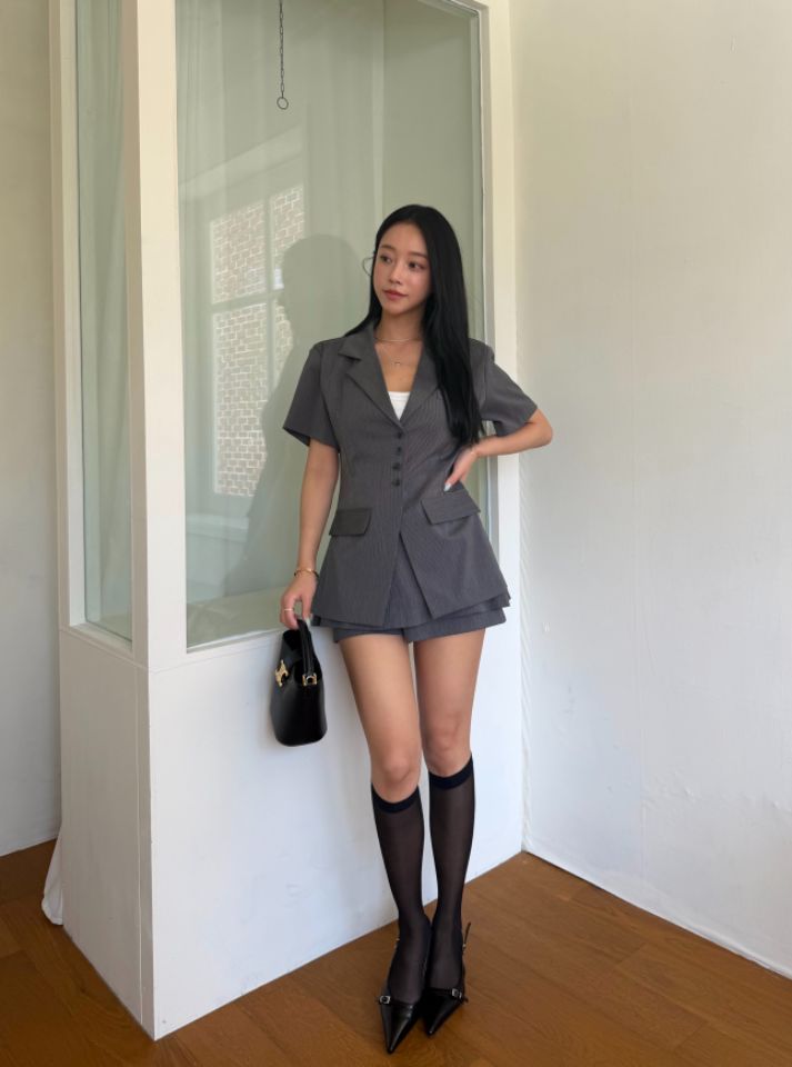 mars韓國東大門代購女士新款26夏季26春夏熱賣推薦西裝西服mars西裝/西服