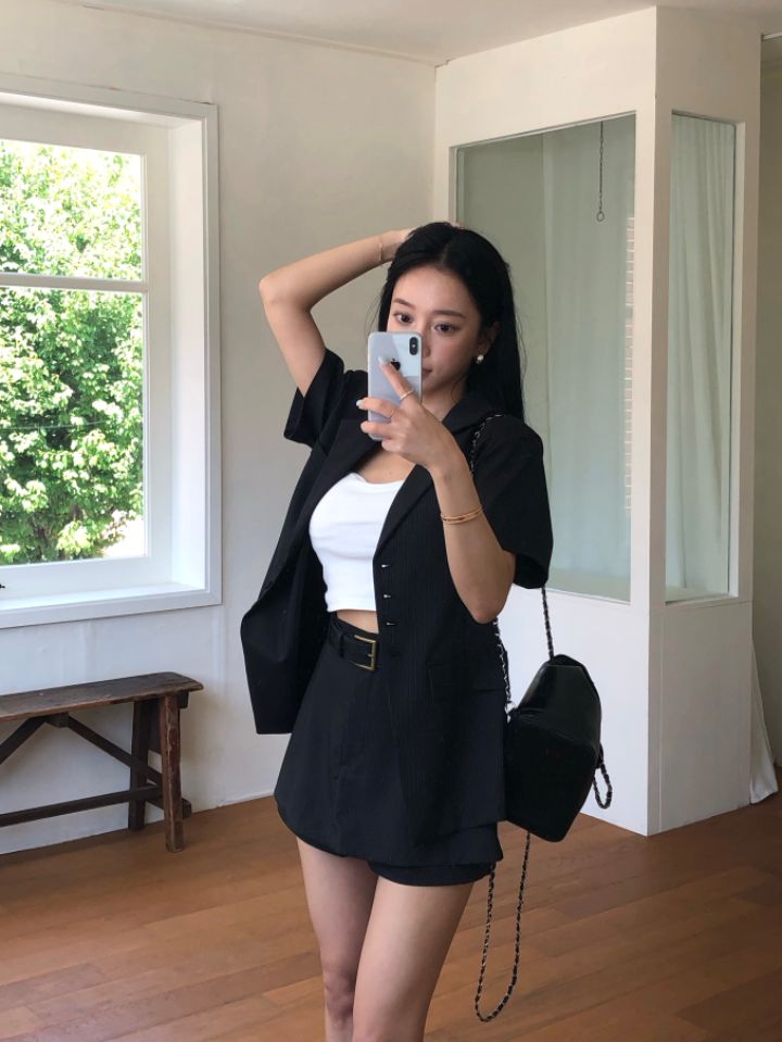 mars韓國東大門代購女士新款26夏季26春夏熱賣推薦西裝西服mars西裝/西服