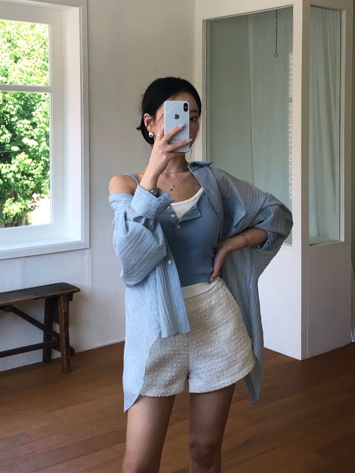 mars韓國直郵女裝新品26夏季26春夏時尚人氣熱賣襯衫蕾絲衫mars襯衫/蕾絲衫