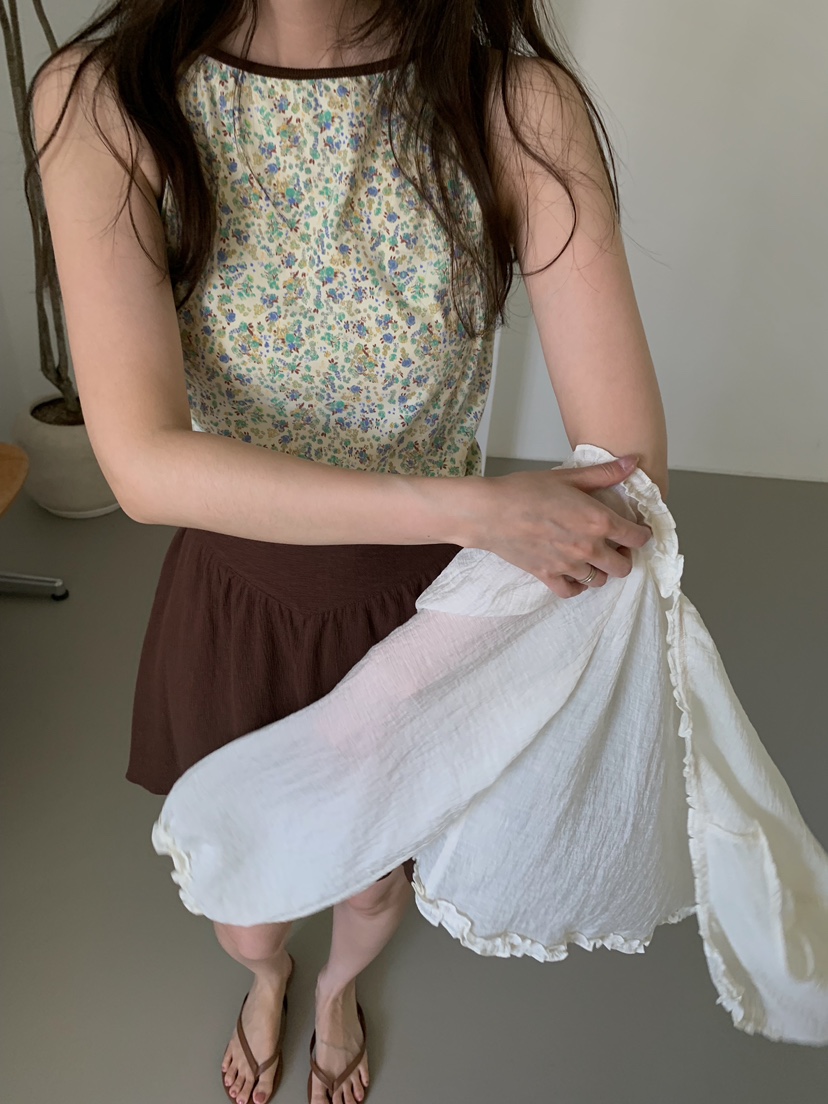 CAMEL-P韓國東大門直郵女士新品26夏季吊帶背心花朵Came_l 家吊帶/背心