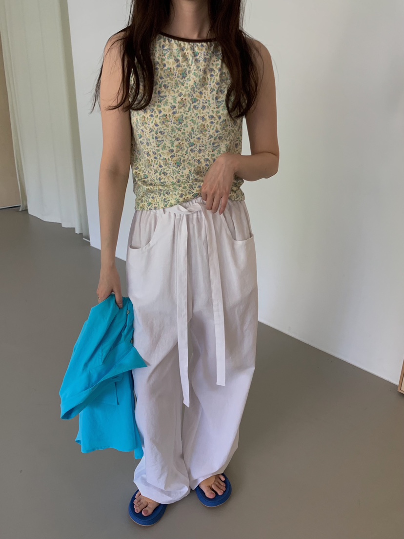 CAMEL-P韓國東大門直郵女士新品26夏季吊帶背心花朵Came_l 家吊帶/背心