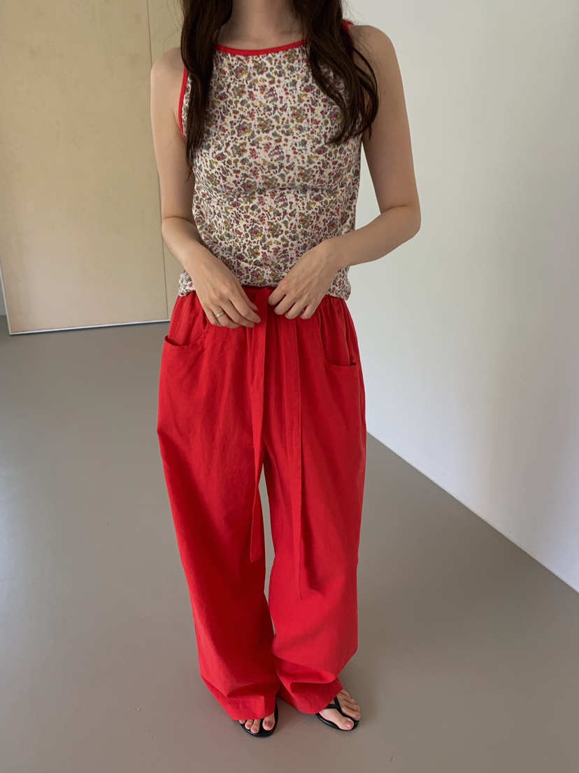 CAMEL-P韓國東大門直郵女士新品26夏季吊帶背心花朵Came_l 家吊帶/背心