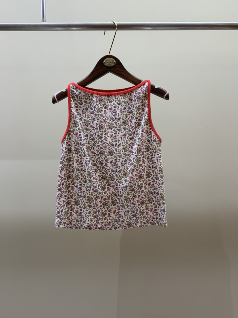 CAMEL-P韓國東大門直郵女士新品26夏季吊帶背心花朵Came_l 家吊帶/背心圖色2
