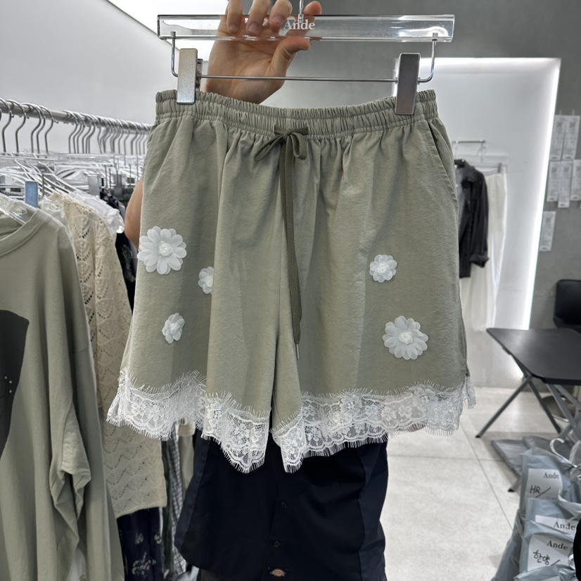 ANDE韓國東大門代購女士新品26春夏職業休閑26夏季短褲水洗Ande短褲圖色1