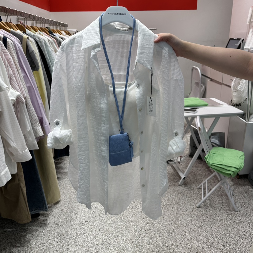 ATPZ韓國代購女士新品26夏季時尚26春夏襯衫蕾絲衫不含配飾ATTENTION PLEAES襯衫/蕾絲衫圖色3
