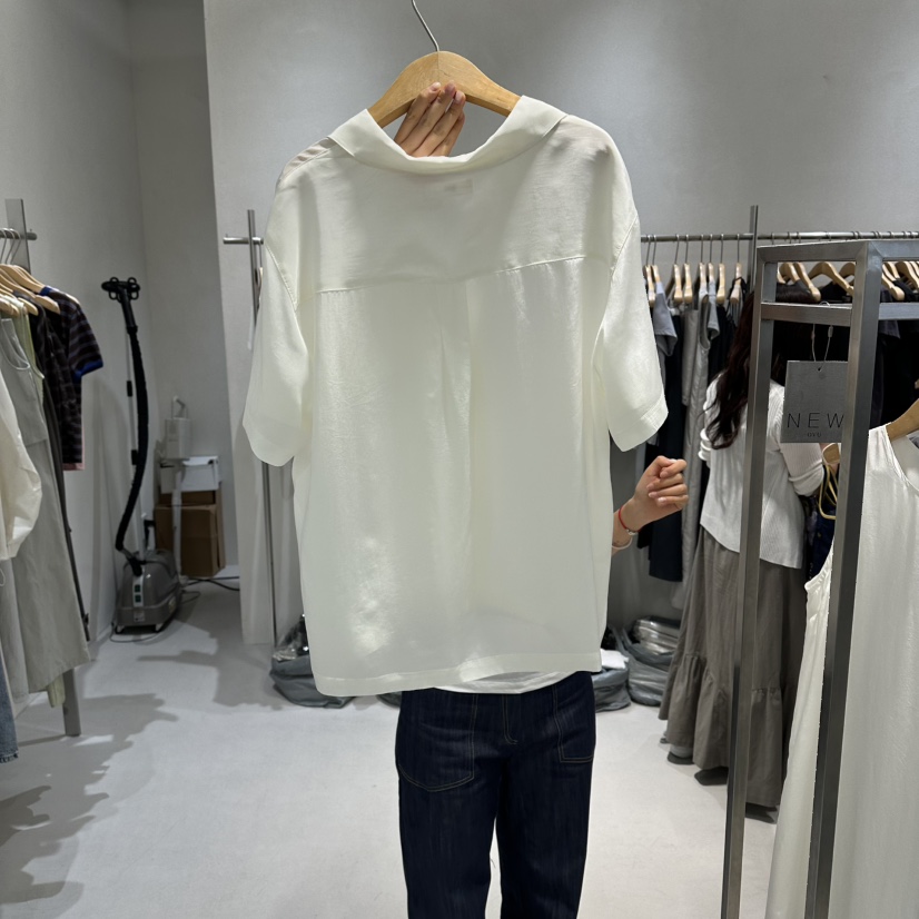 OVU韓國東大門代購女士新品職業推薦26夏季休閑襯衫蕾絲衫OVU襯衫/蕾絲衫