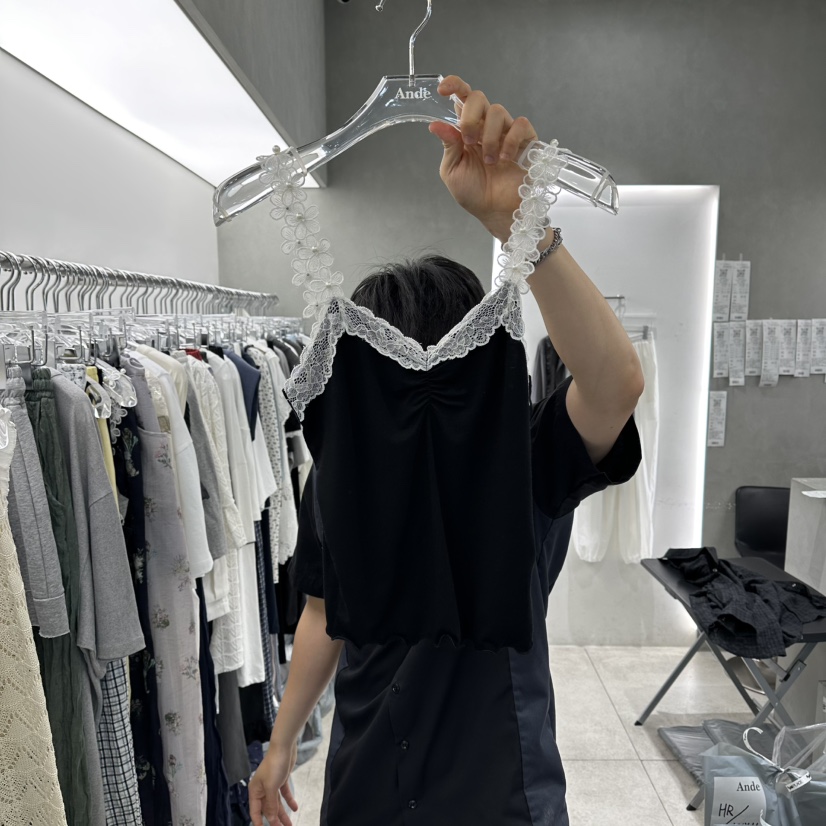 ANDE韓國代購女士新款26春夏推薦26夏季熱賣吊帶背心蕾絲Ande吊帶/背心圖色3