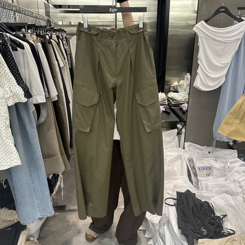 KIRKE韓國東大門代購女裝新品26夏季時尚26春夏職業休閑褲KIRKE休閑褲圖色2