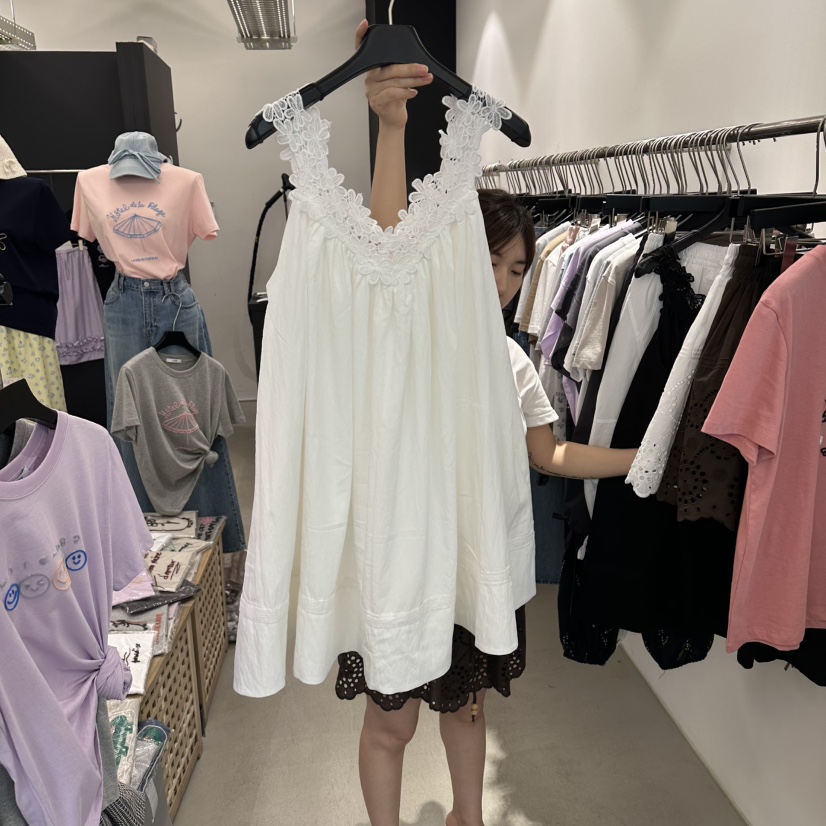 A.CES韓國直郵女士新品26春夏時尚熱賣推薦人氣連衣裙蕾絲A.CES連衣裙