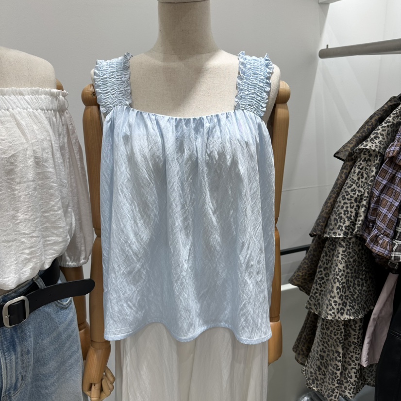 XPARTY韓國代購女裝新品26夏季熱賣人氣職業推薦吊帶背心XPARTY吊帶/背心圖色2