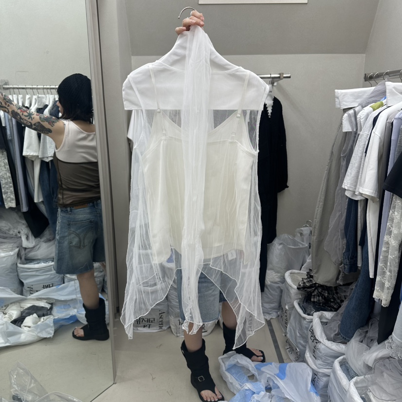 ASCEND東大門實拍韓國女裝新品職業26夏季休閑套裝套裝圍巾ASCEND套裝