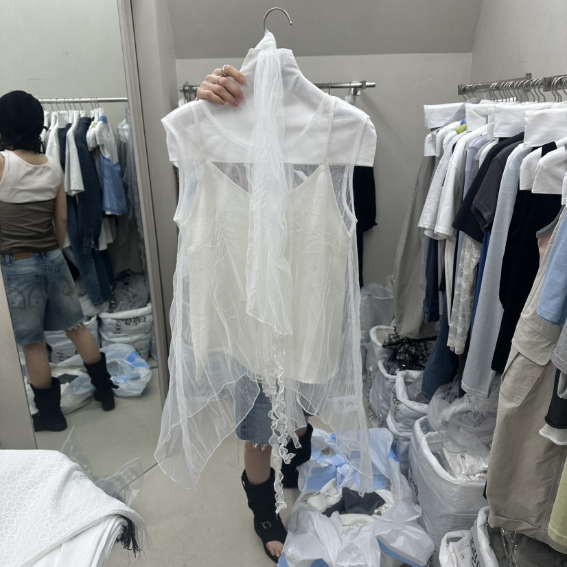 ASCEND東大門實拍韓國女裝新品職業26夏季休閑套裝套裝圍巾ASCEND套裝圖色1
