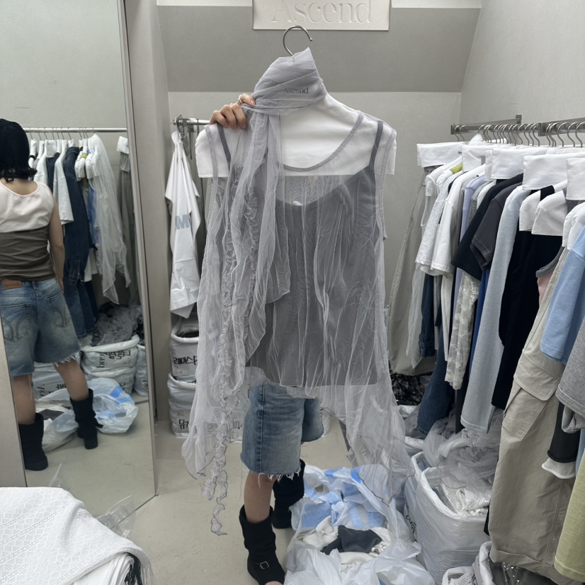 ASCEND東大門實拍韓國女裝新品職業26夏季休閑套裝套裝圍巾ASCEND套裝圖色2
