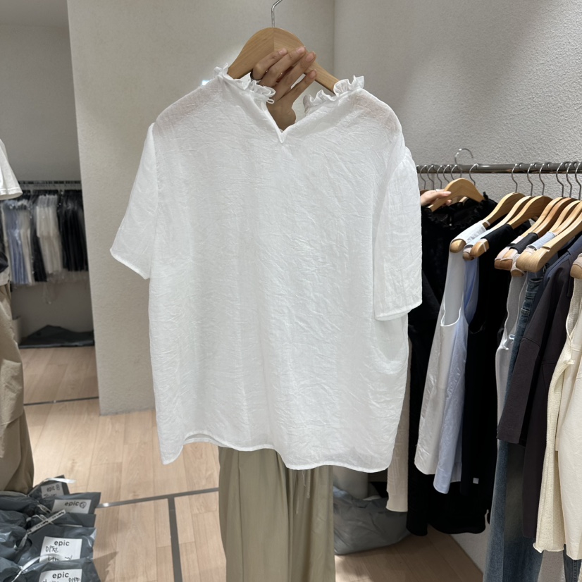 EPIC-S東大門實拍韓國女裝新品時尚職業26夏季襯衫蕾絲衫EPIC-S襯衫/蕾絲衫