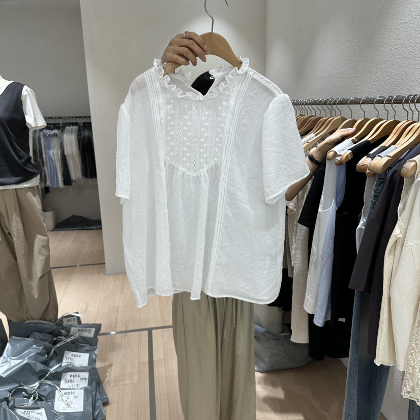 EPIC-S東大門實拍韓國女裝新品時尚職業26夏季襯衫蕾絲衫EPIC-S襯衫/蕾絲衫圖色1