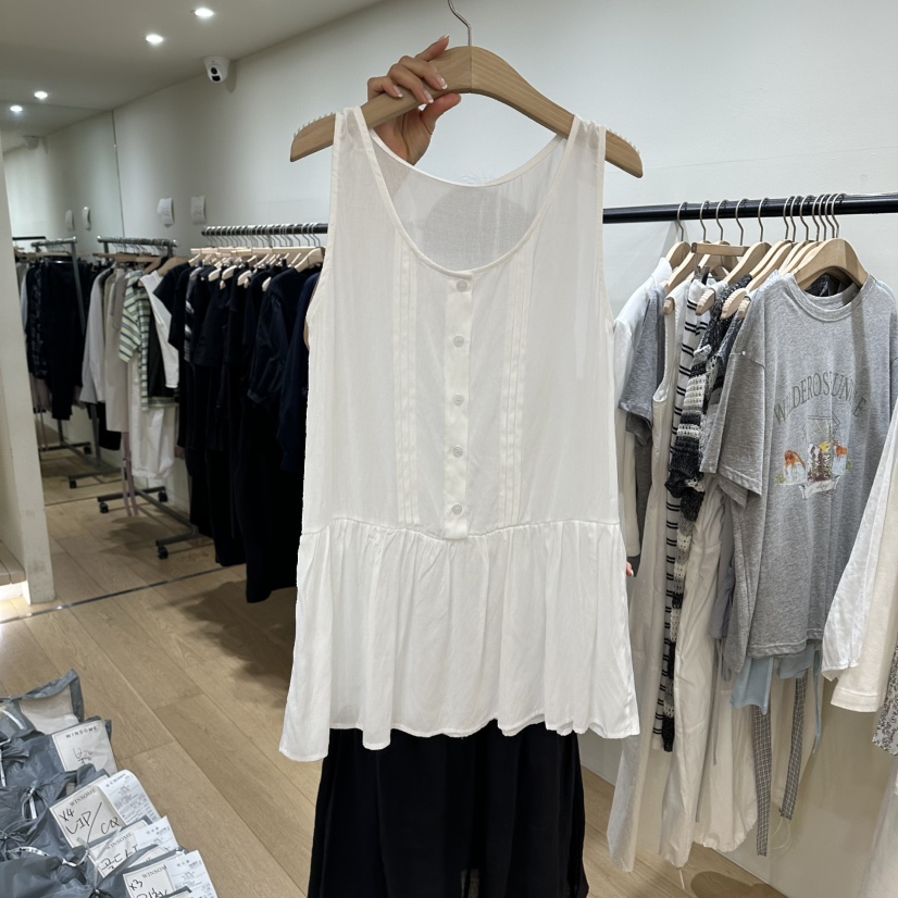 WINSOME韓國直郵實拍女裝新款休閑職業人氣吊帶背心含絲巾WINSOME吊帶/背心圖色3