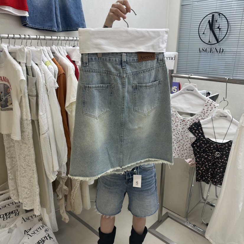 ASCEND韓國東大門代購女裝新品職業26春夏人氣半身裙中短裙ASCEND半身裙/中短裙