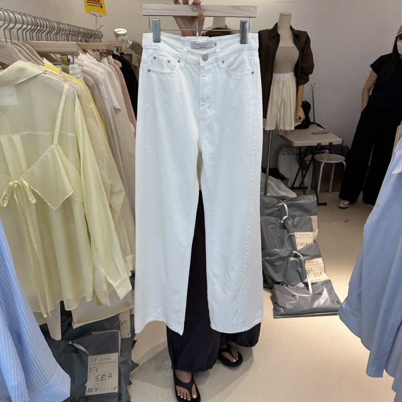 FLORAL韓國東大門代購女裝新品熱賣時尚26夏季26春夏休閑褲FLORAL休閑褲圖色1