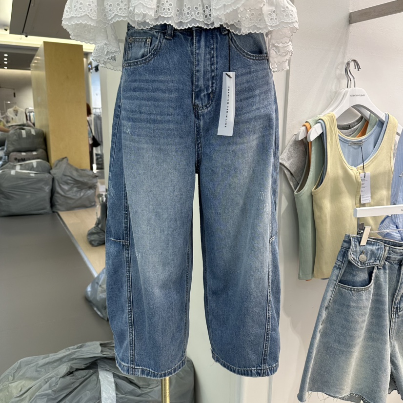 ATPZ韓國直郵女士新品職業26夏季推薦26春夏休閑時尚牛仔褲ATTENTION PLEAES牛仔褲圖色1