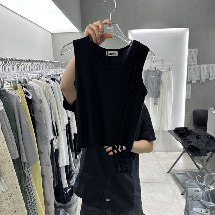 ANDE韓國東大門代購女士新品熱賣人氣時尚26夏季吊帶背心Ande吊帶/背心圖色3