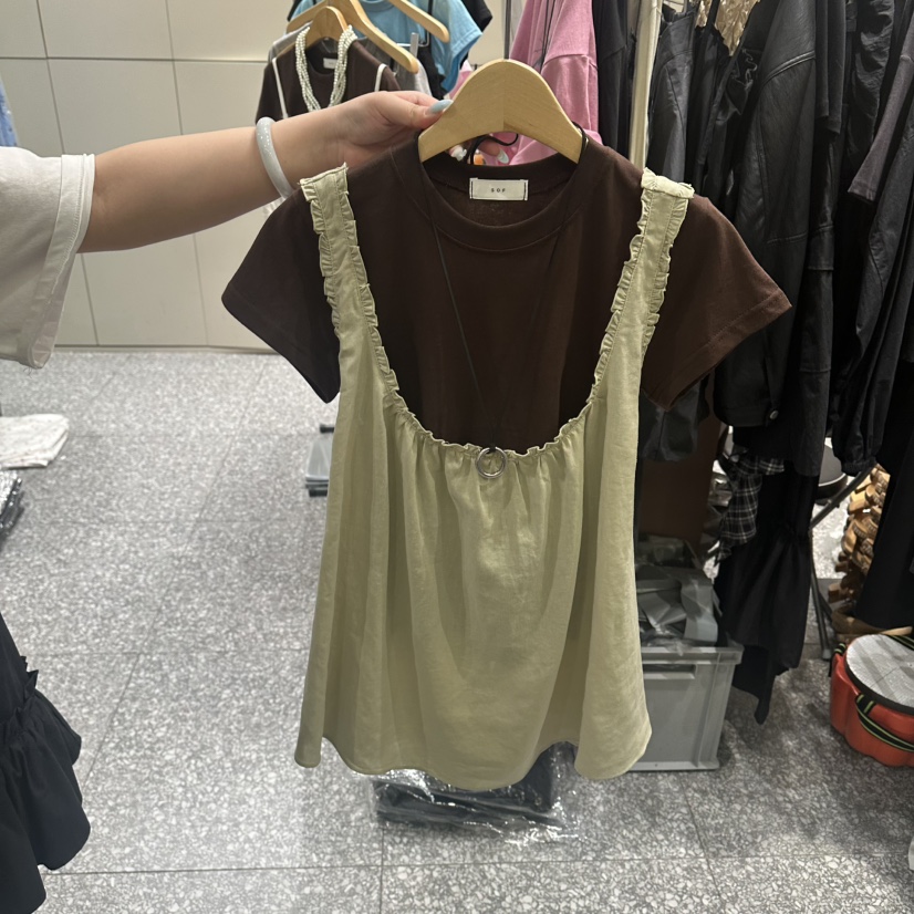 SOF韓國東大門代購女裝新款職業推薦時尚熱賣26春夏吊帶背心SOF吊帶/背心圖色3