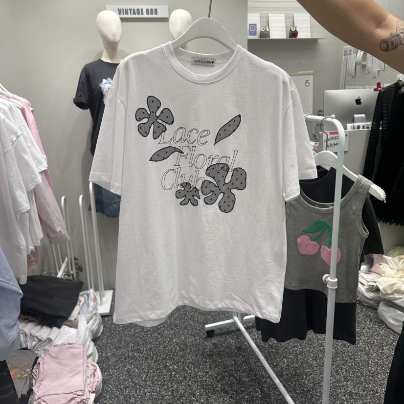 VINTAGE 888韓國東大門代購女裝新品熱賣職業時尚休閑T恤VINTAGE888/TRIPLE EIGHTT恤圖色1