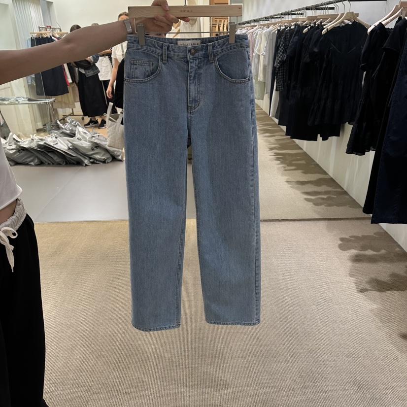 VEGETABLE東大門實拍韓國女裝新品休閑推薦人氣牛仔褲口袋VEGETABLE牛仔褲圖色1