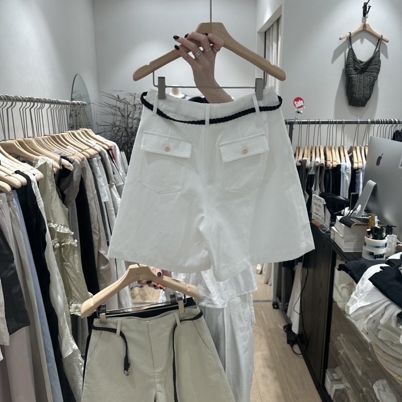 DDAY韓國東大門代購女士新品26夏季時尚26春夏短褲含腰帶DDAY短褲