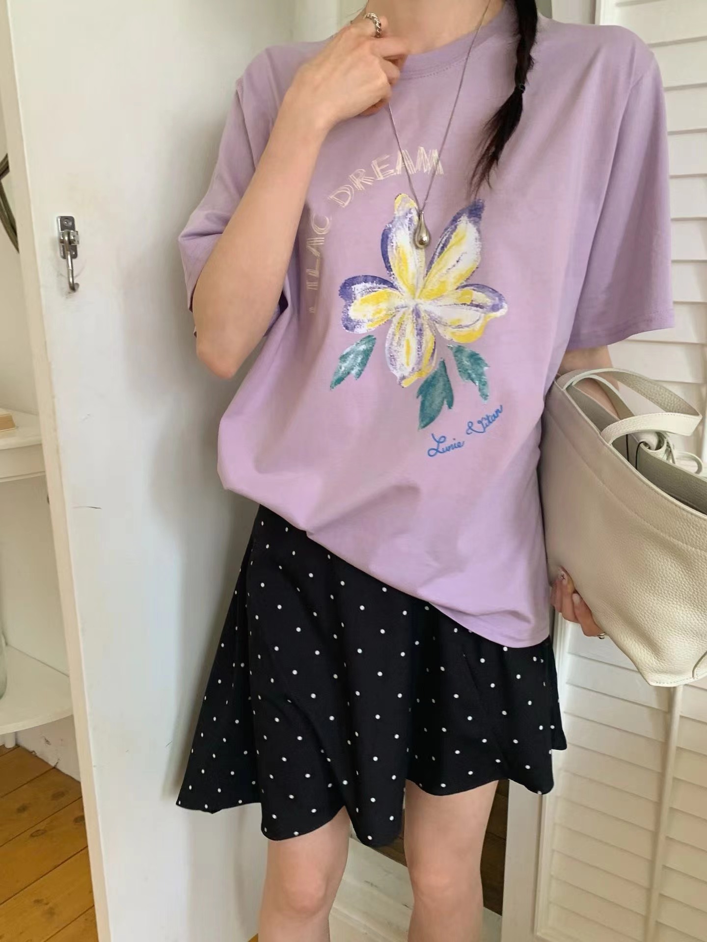 CALLMYNAME韓國直郵女士新款時尚26夏季熱賣職業休閑人氣T恤Call my nameT恤圖色2