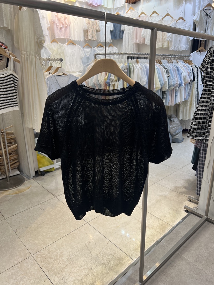BLACK NOTE韓國代購女裝新品時尚人氣職業26春夏針織衫棉質BLACK NOTE針織衫圖色4