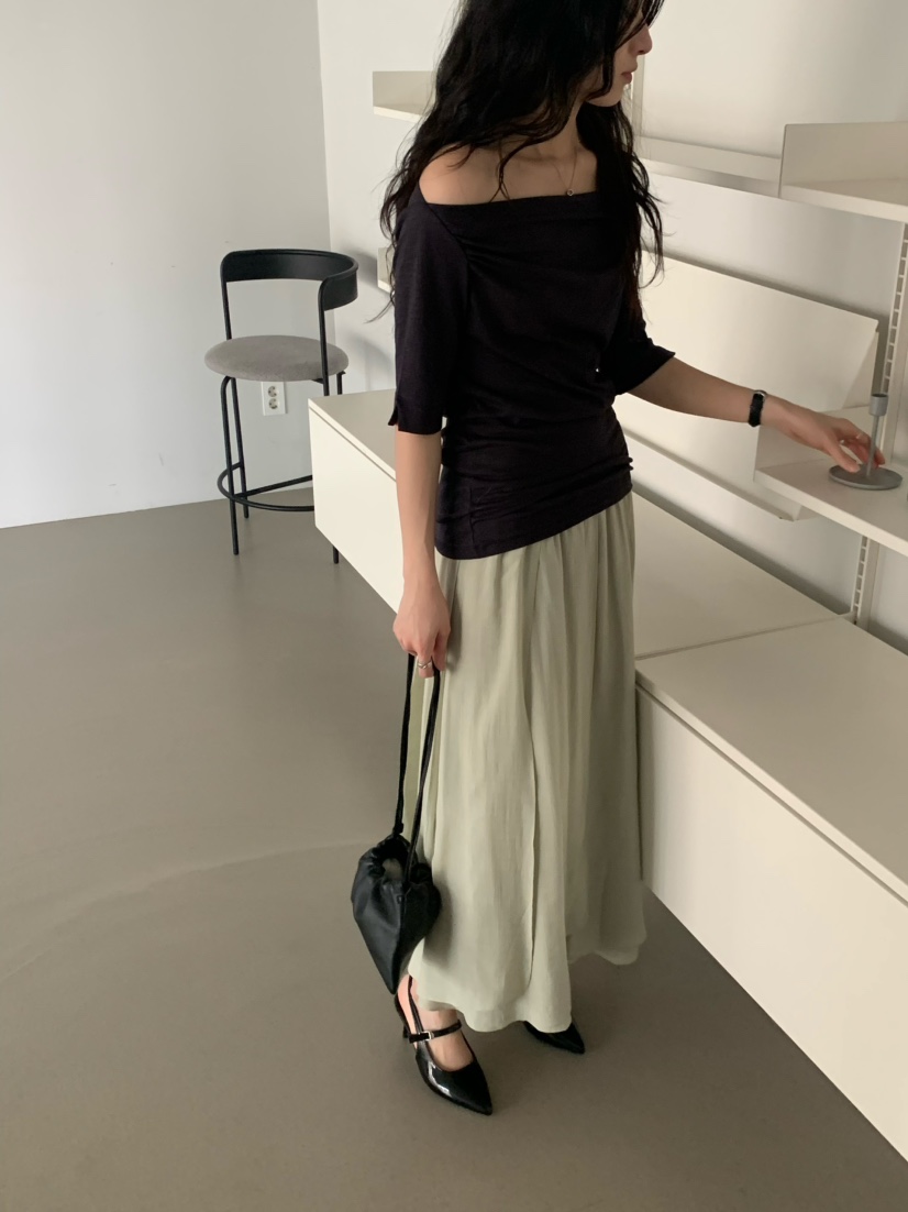 MIXXIN韓國直郵女士新款26夏季時尚職業熱賣休閑人氣T恤披肩MIXXINT恤