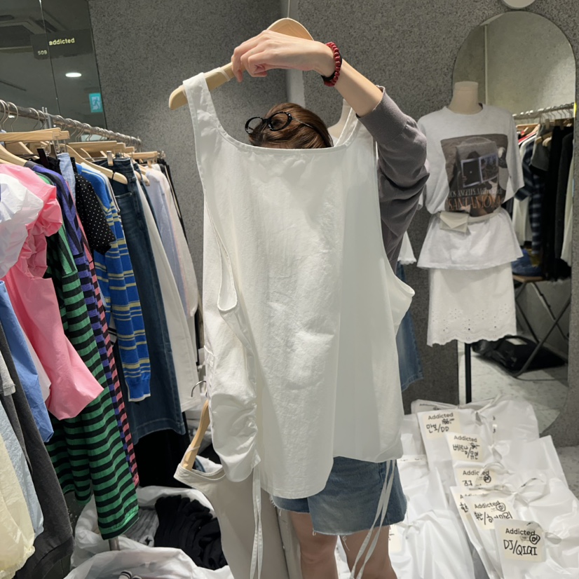 ADDICTED韓國東大門代購女士新品26春夏時尚推薦吊帶背心ADDICTED吊帶/背心