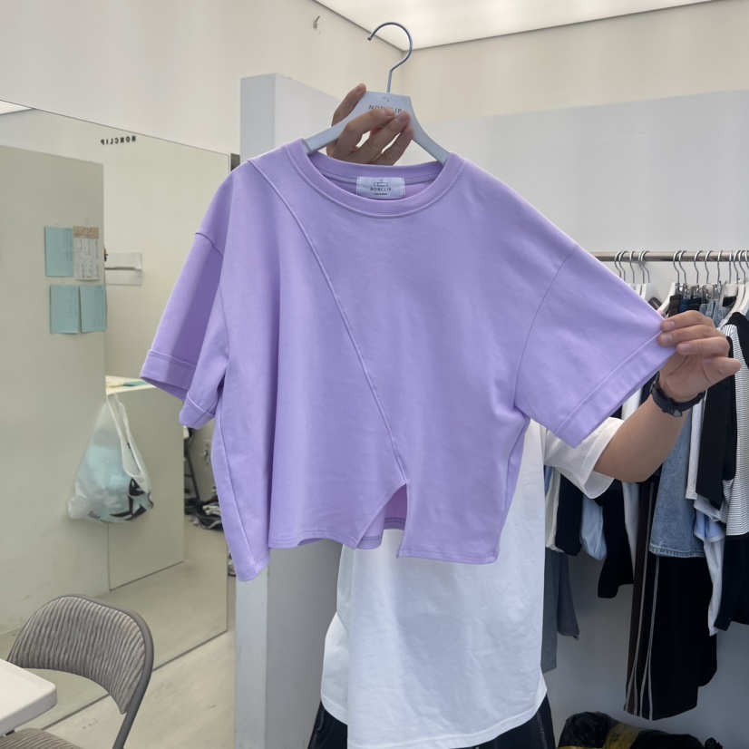 NON CLIP韓國代購女裝新品休閑推薦時尚26春夏人氣熱賣T恤NON CLIPT恤圖色2