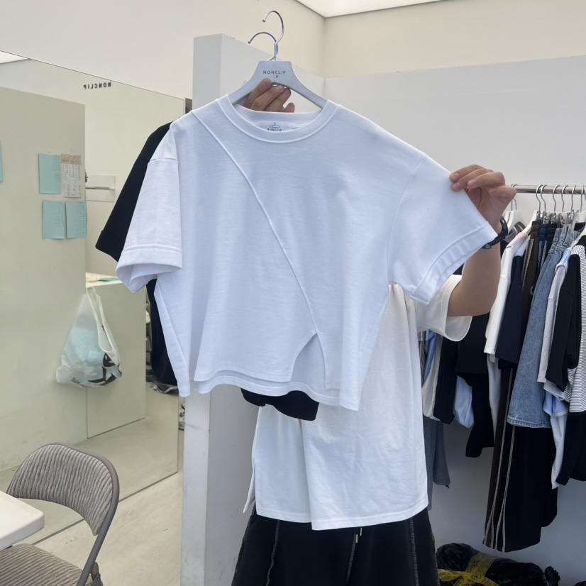 NON CLIP韓國代購女裝新品休閑推薦時尚26春夏人氣熱賣T恤NON CLIPT恤圖色3