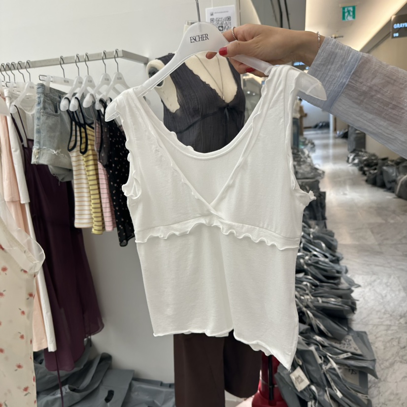 ESCHER韓國東大門代購女士新款職業26春夏熱賣休閑吊帶背心ESCHER吊帶/背心圖色1
