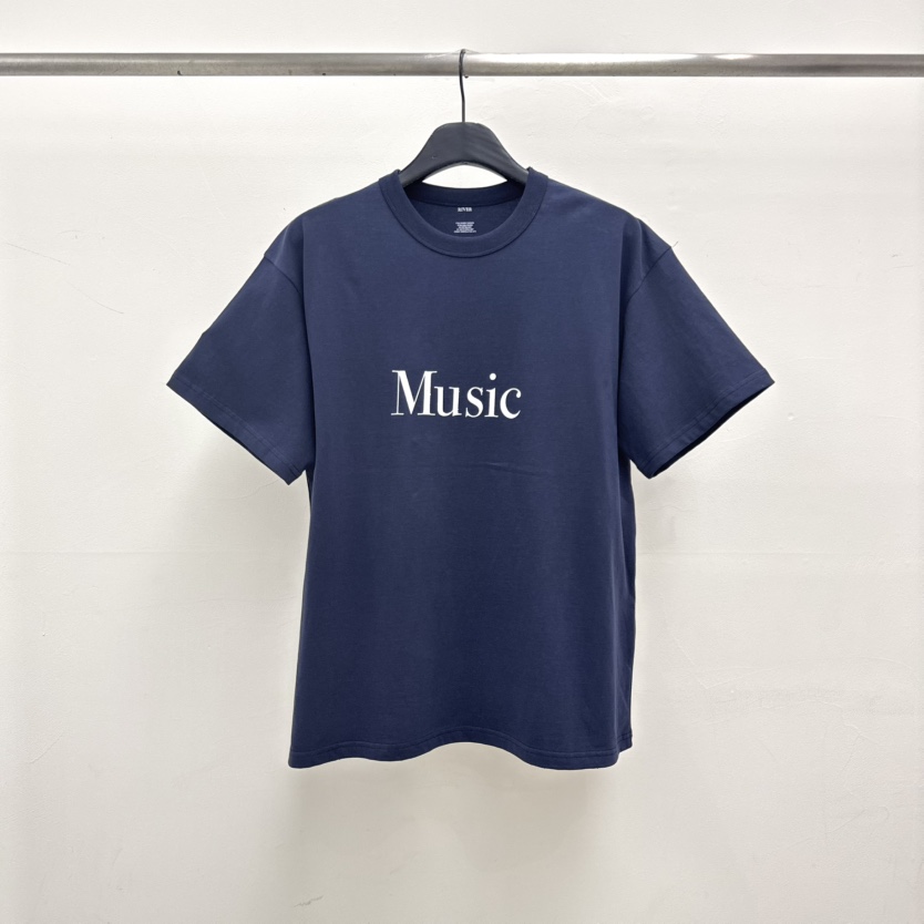 RIVER韓國直郵女士新款人氣熱賣時尚推薦26春夏休閑職業T恤WATER/RIVERT恤圖色2深藍色