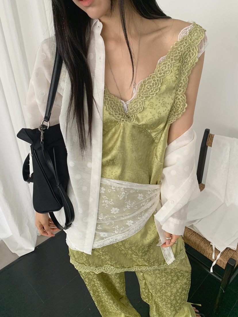 JKICHI韓國直郵實拍女裝新款26春夏熱賣推薦時尚連衣裙蕾絲JKICHI連衣裙