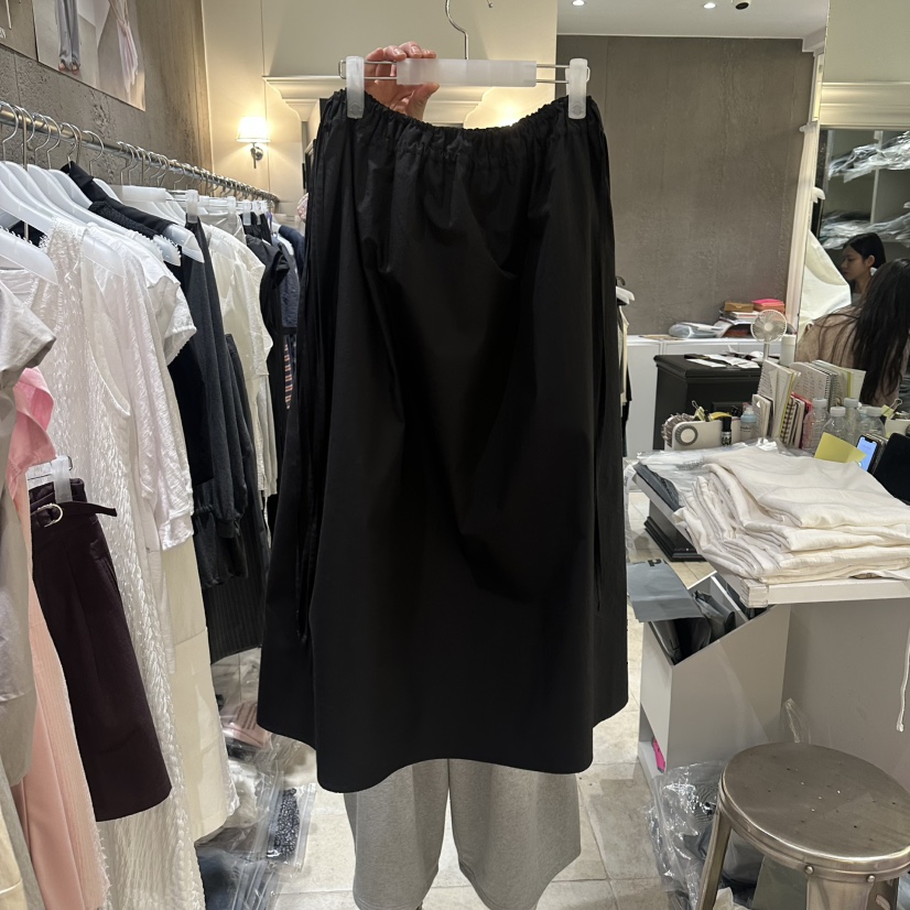 MIXXIN韓國東大門直郵女士新品人氣26春夏休閑職業長裙褶皺MIXXIN長裙