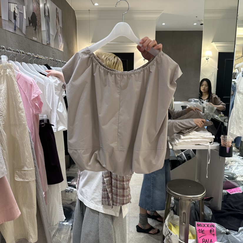 MIXXIN韓國代購女裝新款26春夏休閑推薦時尚人氣襯衫蕾絲衫MIXXIN襯衫/蕾絲衫圖色2