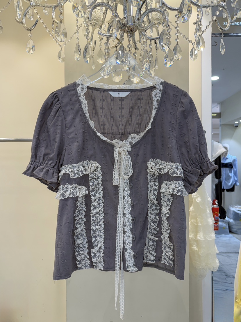 81 MARKET-L韓國直郵實拍女士新款推薦時尚熱賣襯衫蕾絲衫81 MARKET-L襯衫/蕾絲衫圖色2