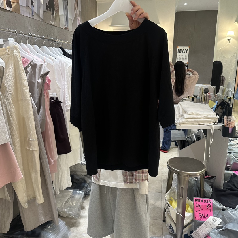 MIXXIN韓國東大門代購女裝新款推薦職業休閑人氣26春夏T恤MIXXINT恤圖色3