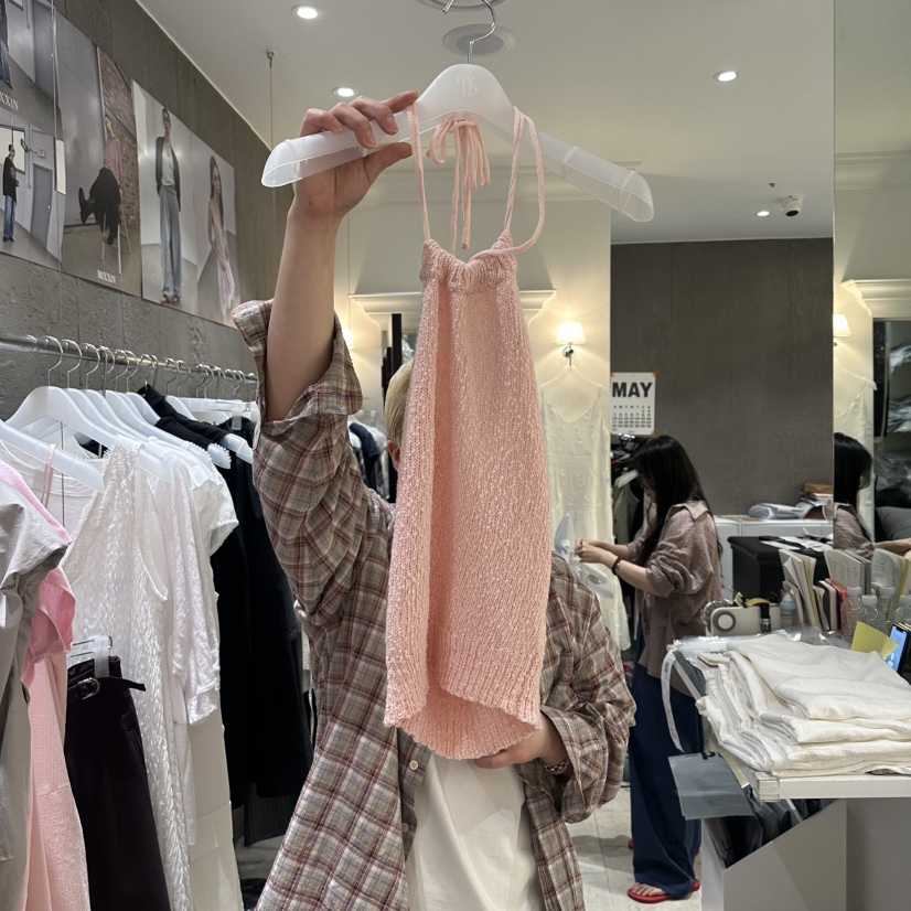 MIXXIN韓國東大門代購女士新款26夏季26春夏吊帶背心不含內搭MIXXIN吊帶/背心圖色1