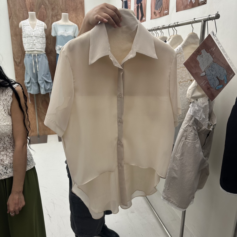 CHAV韓國直郵女士新品時尚26春夏人氣26夏季職業襯衫蕾絲衫CHAV襯衫/蕾絲衫圖色3