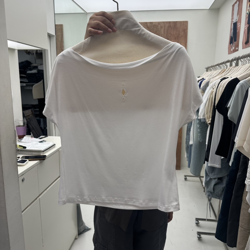 CHAV韓國直郵女裝新品26春夏人氣休閑熱賣推薦職業時尚T恤CHAVT恤圖色1