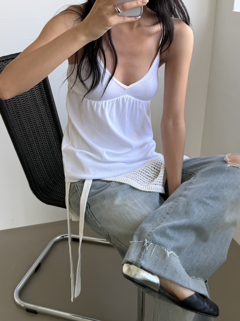 KARE/WEREPIECE東大門實拍韓國女裝新品時尚熱賣吊帶背心KARE/WEREPIECE吊帶/背心
