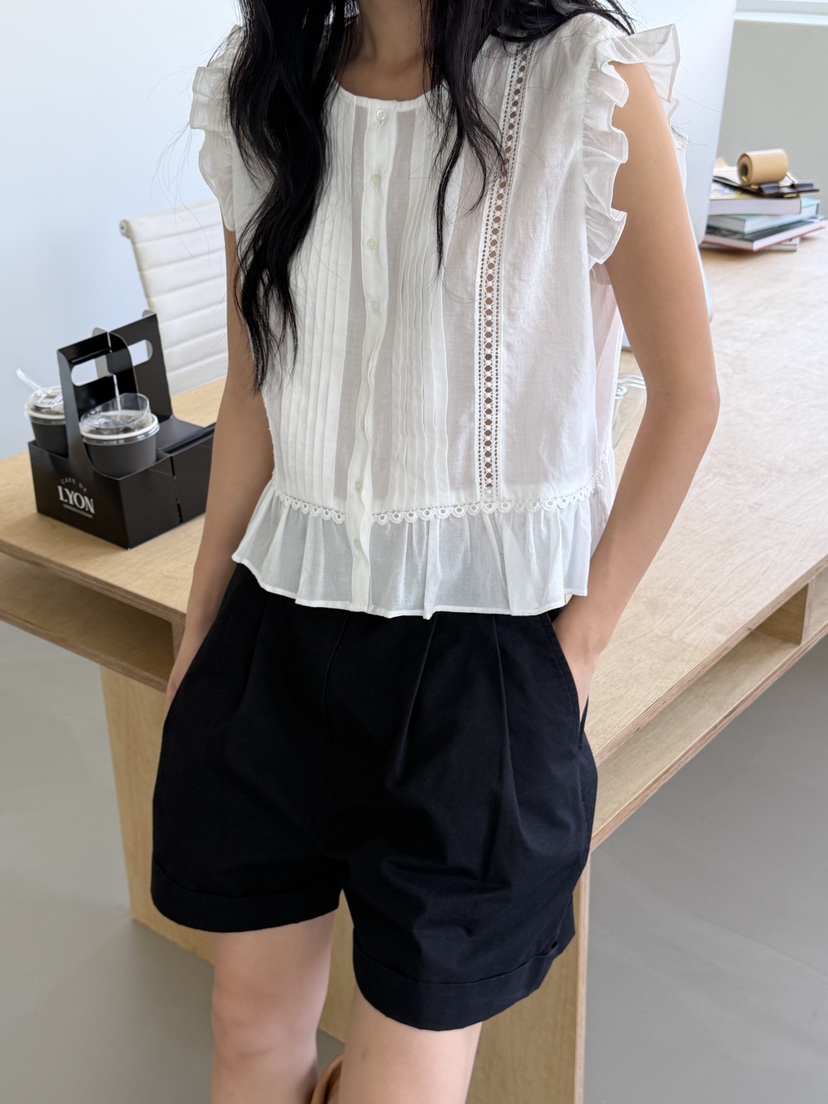 KARE/WEREPIECE韓國直郵女裝新款26夏季熱賣職業襯衫蕾絲衫KARE/WEREPIECE襯衫/蕾絲衫
