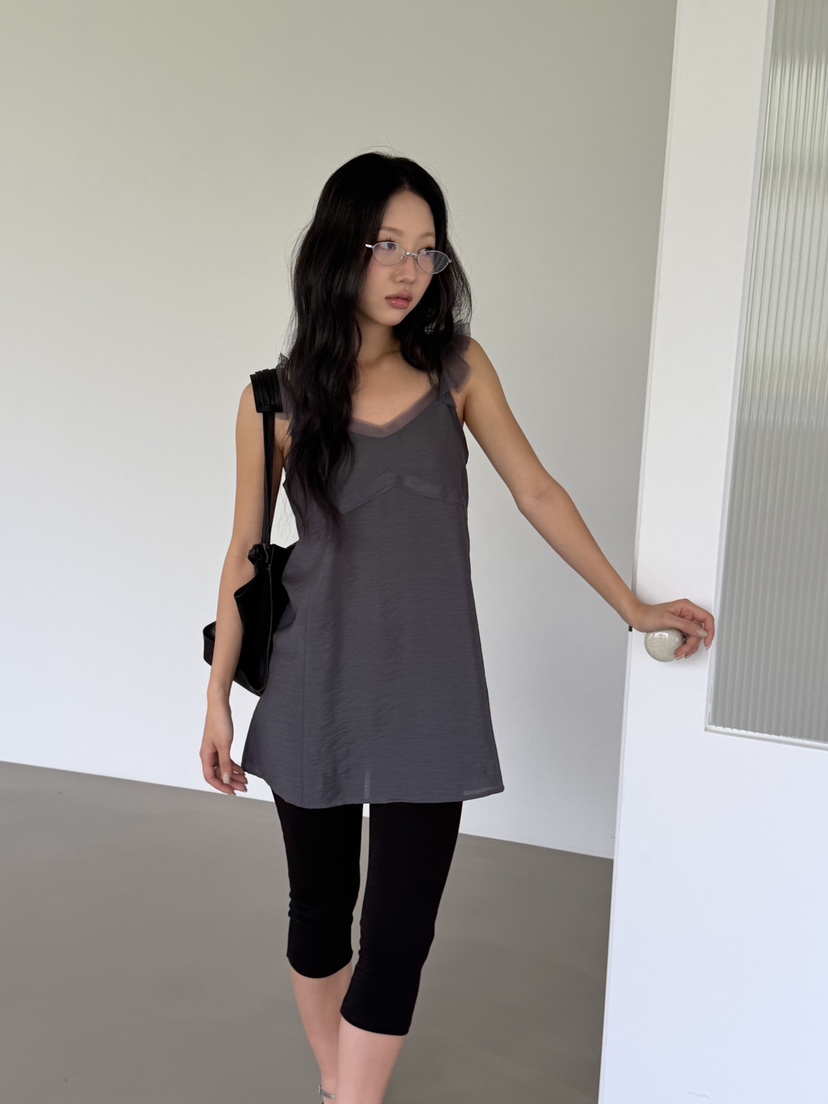 KARE/WEREPIECE韓國東大門代購女士新品26春夏連衣裙荷葉邊網眼KARE/WEREPIECE連衣裙
