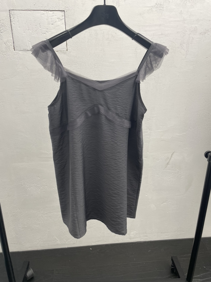 KARE/WEREPIECE韓國東大門代購女士新品26春夏連衣裙荷葉邊網眼KARE/WEREPIECE連衣裙圖色1