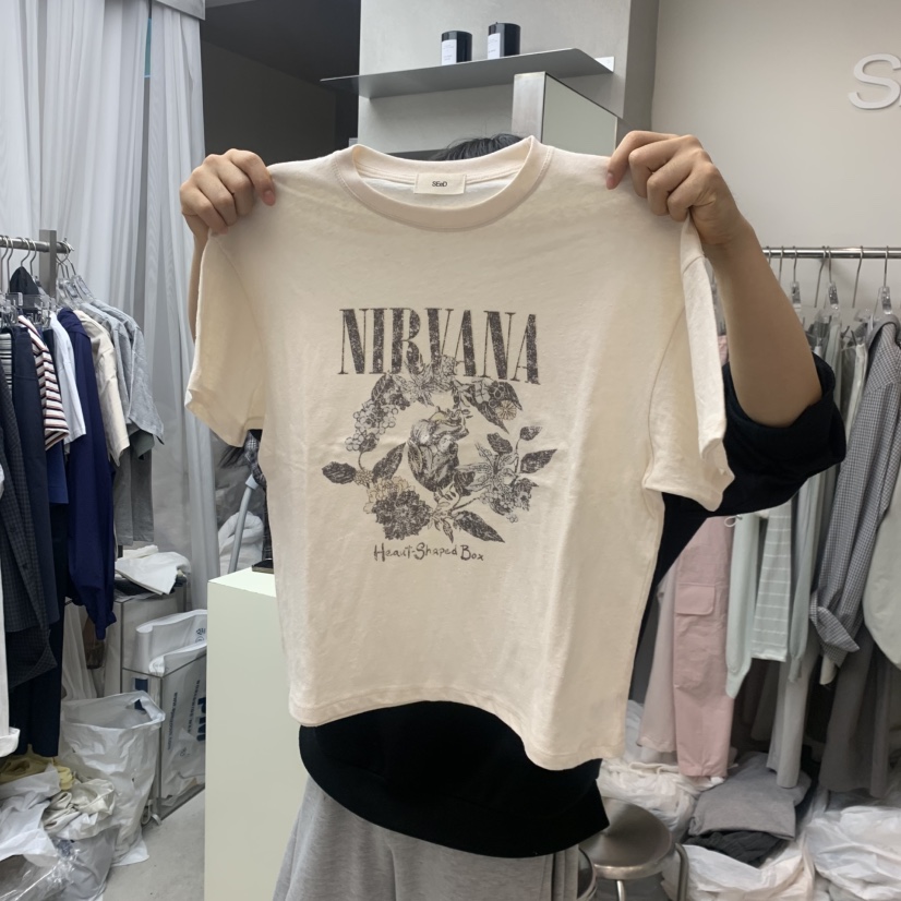LEESEED-A/SEED韓國代購女士新品職業時尚人氣26春夏T恤LEESEED-A/SEEDT恤圖色1