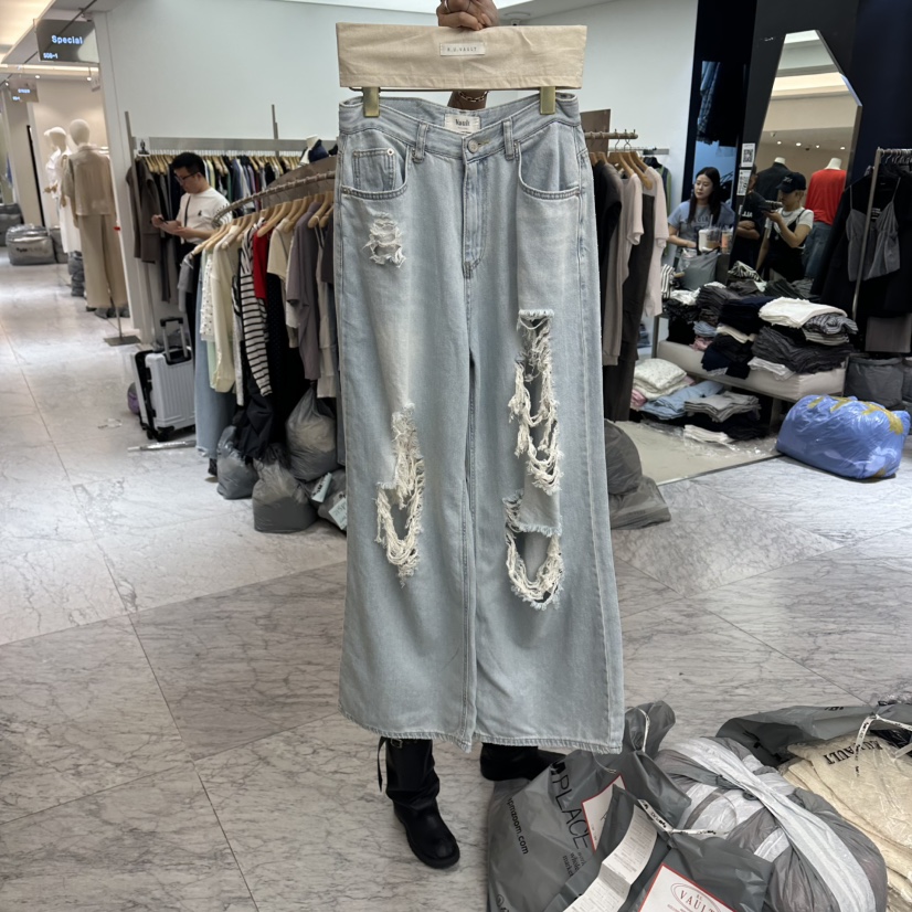 VAULT東大門實拍韓國女士新品26夏季休閑熱賣人氣牛仔褲復古VAULT牛仔褲圖色1